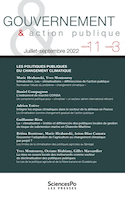 Gouvernement & action publique, v. 11, no 03